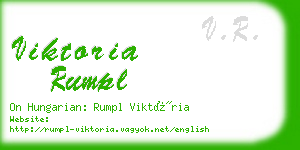 viktoria rumpl business card